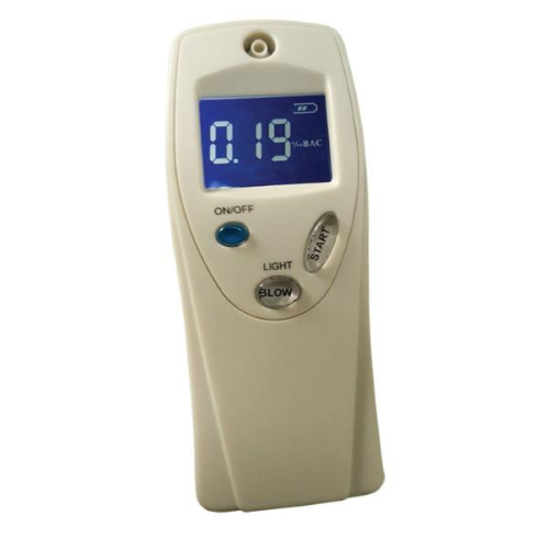 GIMA ALCOHOLIMETRO ETILOMETRO A BATTERIA CON DISPLAY BIANCO